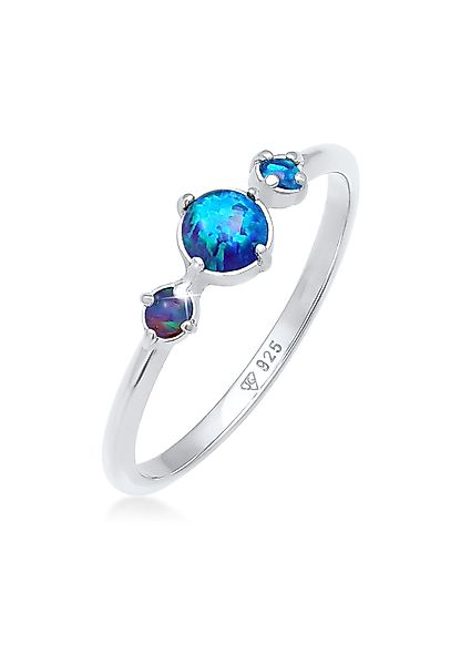 Elli Fingerring Opal Rund Trio Vintage günstig online kaufen