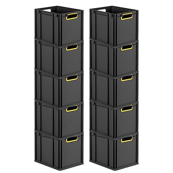 PROREGAL SparSet 10x Eurobox Nextgen Color HxBxT 32x30x40cm 30 Liter Griffe günstig online kaufen
