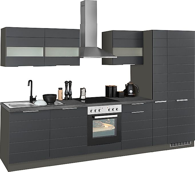 KOCHSTATION Küchenzeile »KS-Luhe« 330 cm breit, wahlweise mit oder ohne E-G günstig online kaufen