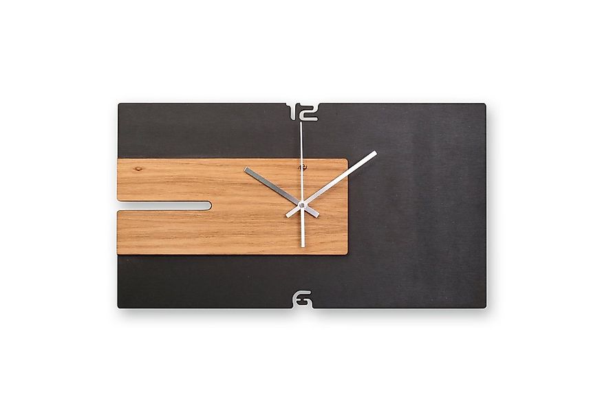 Kreative Feder Wanduhr Designer-Wanduhr „Modern Style“ aus Holz (ohne Ticke günstig online kaufen