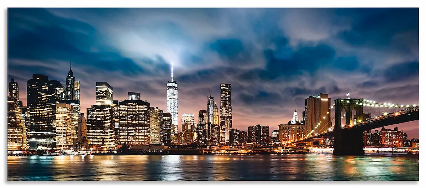Artland Küchenrückwand "Sonnenaufgang über Manhattan", (1 tlg.), Alu Spritz günstig online kaufen