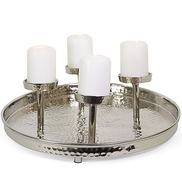 RIFFELMACHER & WEINBERGER Adventsleuchter Silberner Metall günstig online kaufen