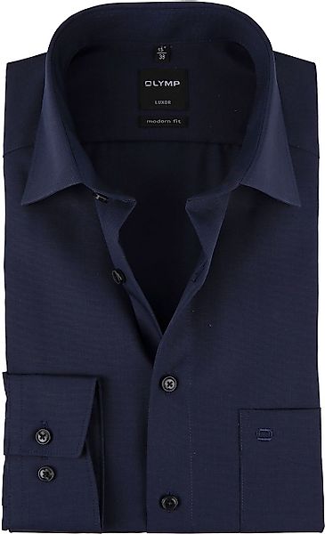 OLYMP Hemd Luxor Modern-Fit Navy  - Größe 40 günstig online kaufen