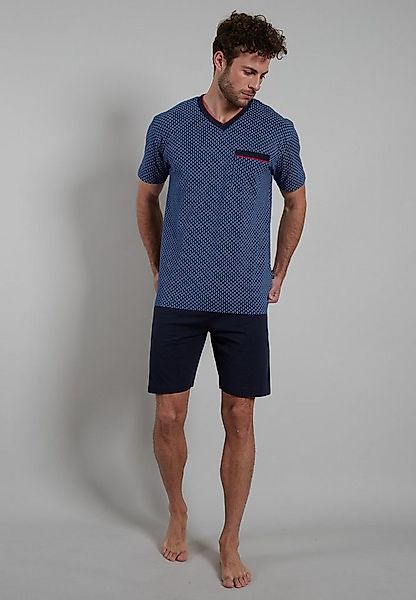 GÖTZBURG Shorty Manhattan (2 tlg) Kurzarm, V-Ausschnitt, kurze Hose, Baumwo günstig online kaufen