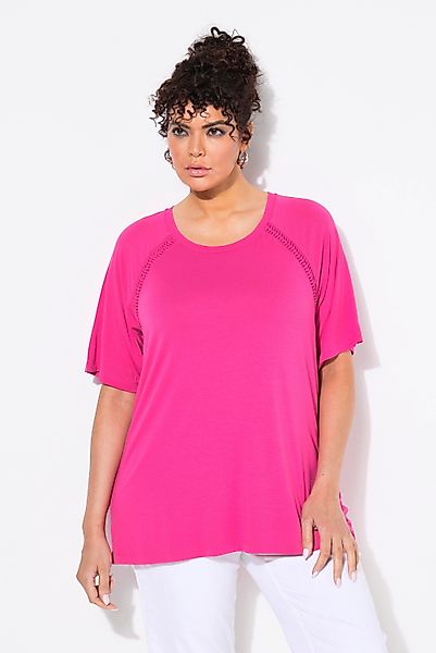 Ulla Popken T-Shirt T-Shirt Zierbänder Classic günstig online kaufen
