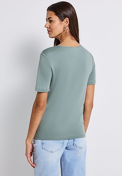 STREET ONE T-Shirt mit Herzausschnitt günstig online kaufen