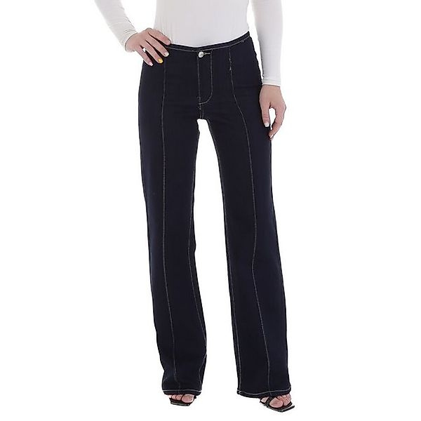 Ital-Design Weite Jeans Damen Jeans mit modernem Schnitt und eleganten Näht günstig online kaufen