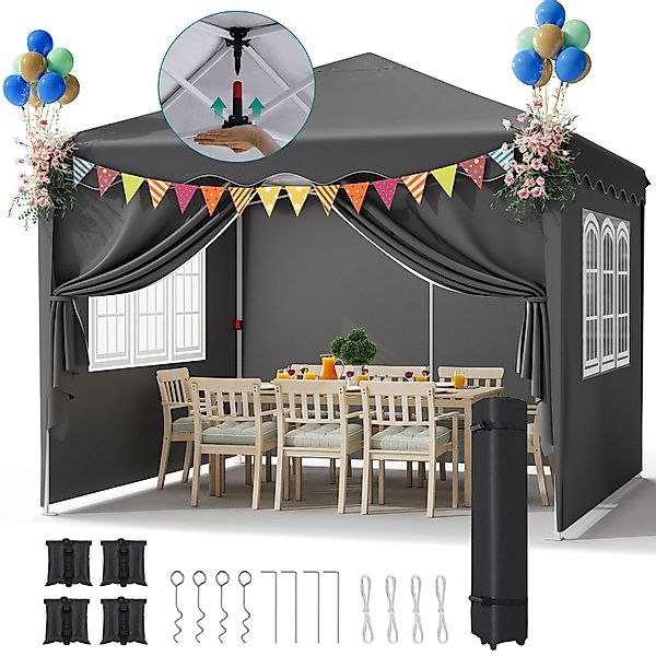 TLGREEN Faltpavillon Pop up Pavillon 3x3, günstig online kaufen