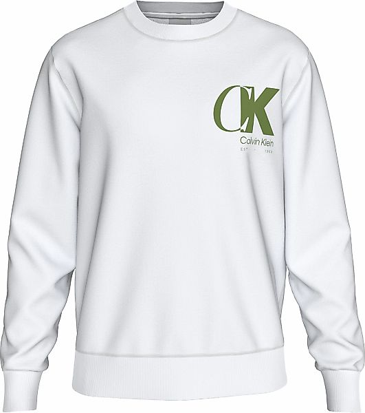 Calvin Klein Sweatshirt "LS EU 350TERRY CK OVERLAP GRAPHI", Rundhalsausschn günstig online kaufen