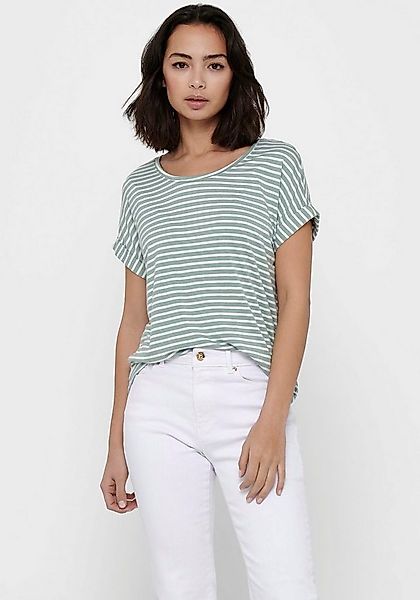 ONLY Kurzarmshirt ONLMOSTER STRIPE S/S O-NECK TOP JRS NOOS gestreift, lässi günstig online kaufen
