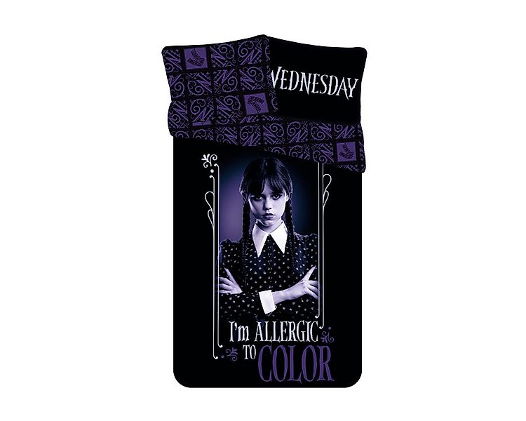 Jerry Fabrics Bettwäsche Wednesday Baumwolle 140x200 + 50x70 cm günstig online kaufen