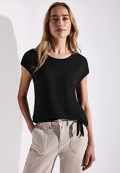STREET ONE T-Shirt mit Knotendetail günstig online kaufen