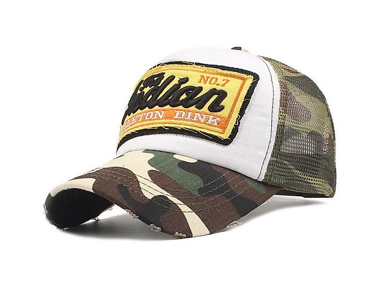 Sporty Trucker Cap Indian Vintage Distressed Trucker Mesh Baseballcap im vi günstig online kaufen