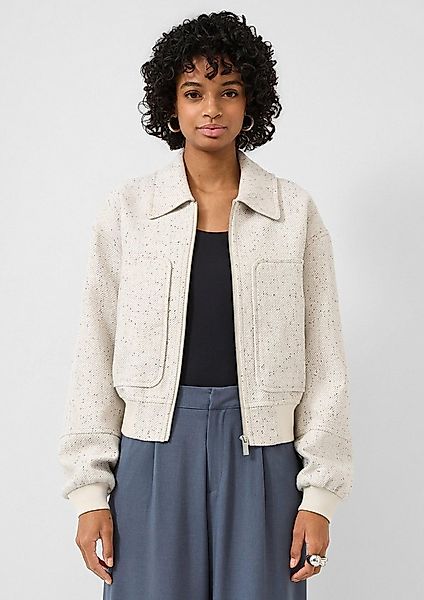 QS Funktionsjacke Outdoor-Jacke Blouson in Wolloptik günstig online kaufen