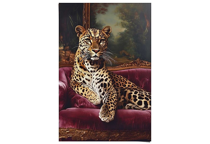 Reinders! Poster Sofa Panther, Wohnzimmer - Mehrfarbig - 150 gr. Papier - T günstig online kaufen