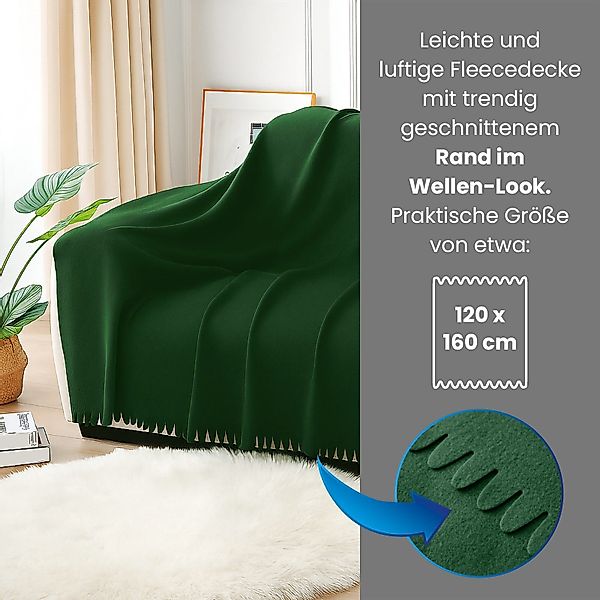Wohndecke 3er Set Fleecedecke WAVE ca. günstig online kaufen