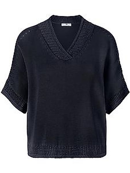 V-Pullover Peter Hahn blau günstig online kaufen