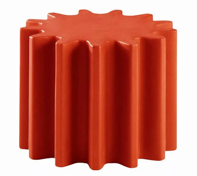 Couchtisch Gear plastikmaterial rot /Hocker - Slide - Rot günstig online kaufen