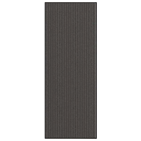 vidaXL Fußmatte Streifen Schwarz und Grau 115x300 cm 4105598 günstig online kaufen