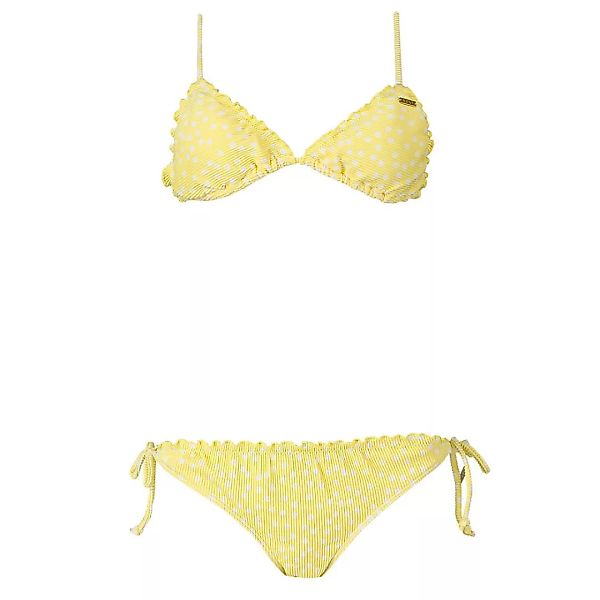 Roxy Print Mind Of Freedom Tiki Triangle Bikini M Pale Banana Kuta Dots S günstig online kaufen
