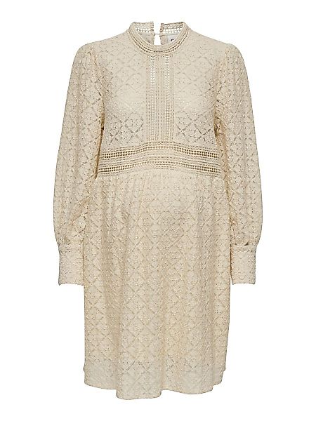ONLY Mama Spitzendetail- Kleid Damen Beige günstig online kaufen