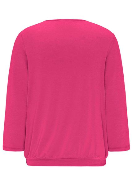 GOLDNER Kurzarmbluse Kurzgröße: Chiffon-Shirt mit 3/4-Arm, günstig online kaufen