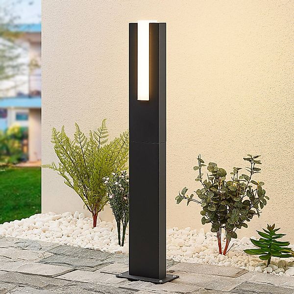 Lucande LED-Wegeleuchte Virgalia, 65 cm, IP65, anthrazit günstig online kaufen