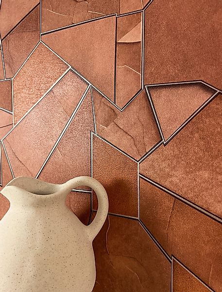 Newroom Vliestapete, Braun Tapete Modern Stein günstig online kaufen