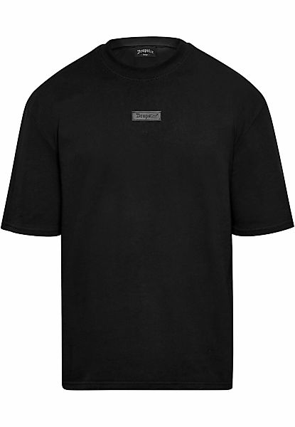 Dropsize T-Shirt "Dropsize Herren Heavy Oversize Front Rubber Patch T-Shirt günstig online kaufen