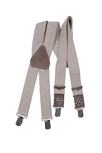Moschen-Bayern Hosenträger Herren Trachtenhosenträger Edelweiß Beige günstig online kaufen