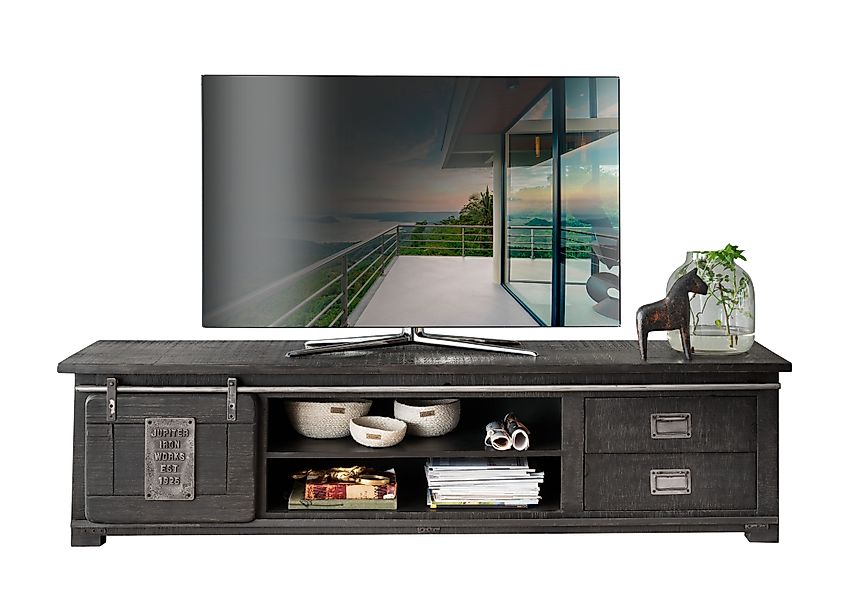 Woodroom Lowboard Pali (Mango massiv grau günstig online kaufen