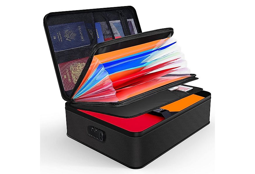 SURFOU Dokumententasche Dokumentenbox, Feuerfeste Dokumentenmappemit Schlos günstig online kaufen