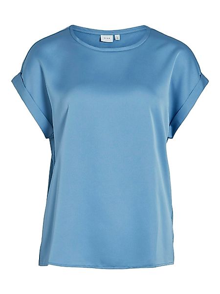 Vila T-Shirt Satin Blusen Kurzarm Basic günstig online kaufen