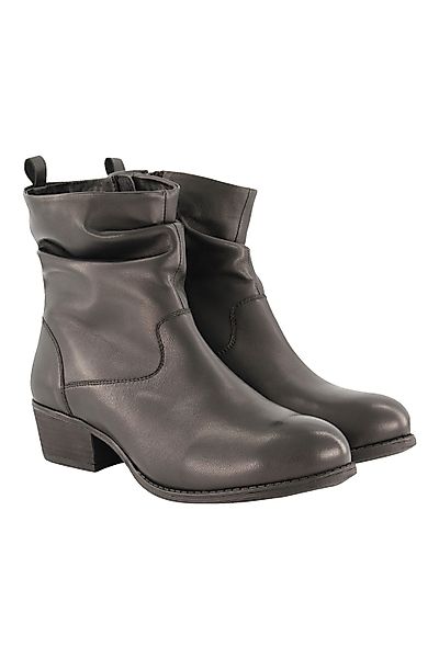 Ulla Popken Leder-Stiefeletten Raffung Weite H günstig online kaufen
