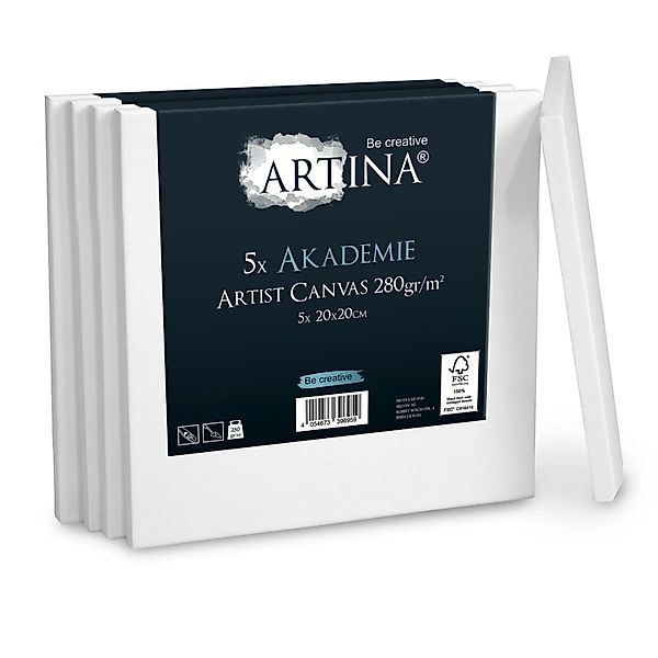 Artina Akademie Keilrahmen 20x20cm FSC 5tlg günstig online kaufen
