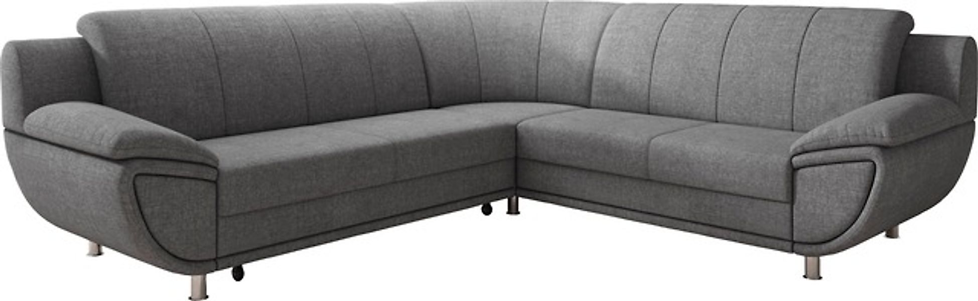 TRENDMANUFAKTUR Ecksofa »Rondo II, zeitlos & elegant, bequeme Armlehnen, L- günstig online kaufen