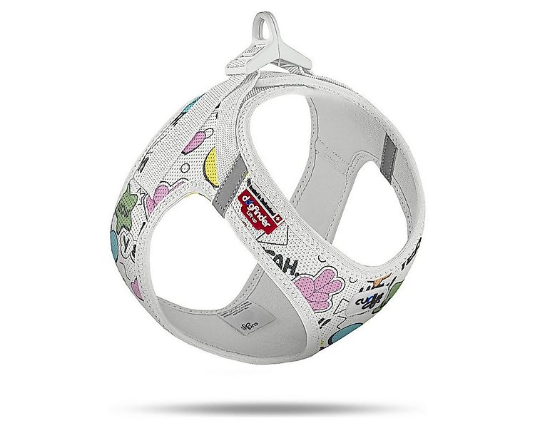 Curli Hunde-Geschirr Clasp Vest Geschirr Limited Edition 25 Comic Light-Gra günstig online kaufen