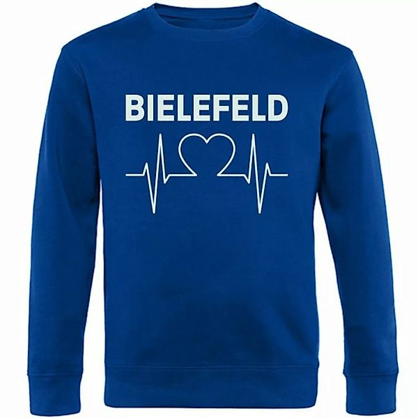 multifanshop Sweatshirt Bielefeld - Herzschlag - Pullover günstig online kaufen