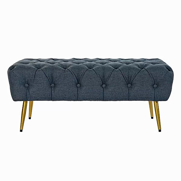 Barhocker Dkd Home Decor   Blau Metall Polyester (103 X 46 X 42 Cm) günstig online kaufen