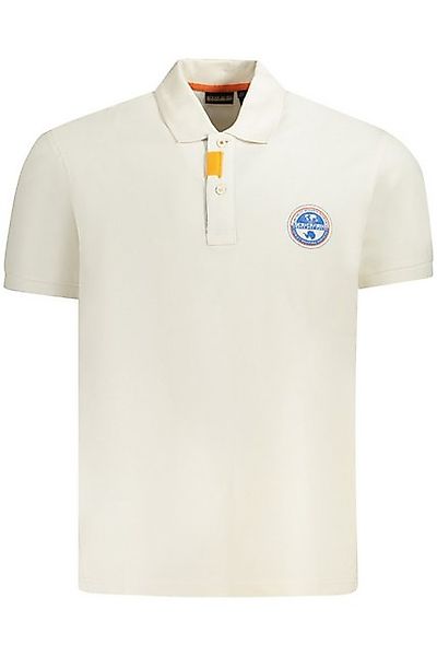 Napapijri Poloshirt Herren Kurzarm-Poloshirt Weiß mit Kontrastdetails günstig online kaufen