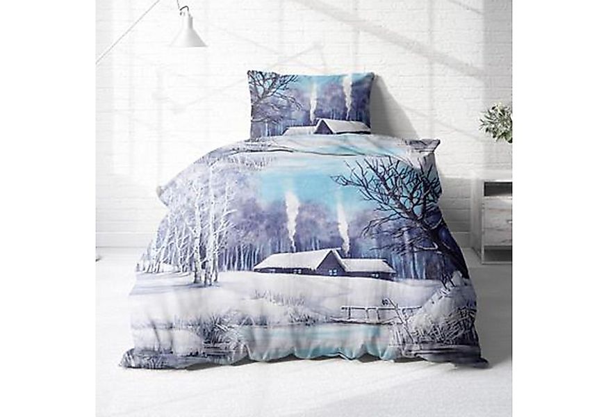 Träumschön Bettwäsche Set Premium Biber 135x200 oder 155x220, 100% Baumwoll günstig online kaufen