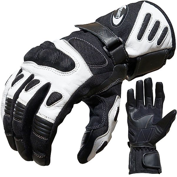 PROANTI Motorradhandschuhe aus Leder/Cordura günstig online kaufen