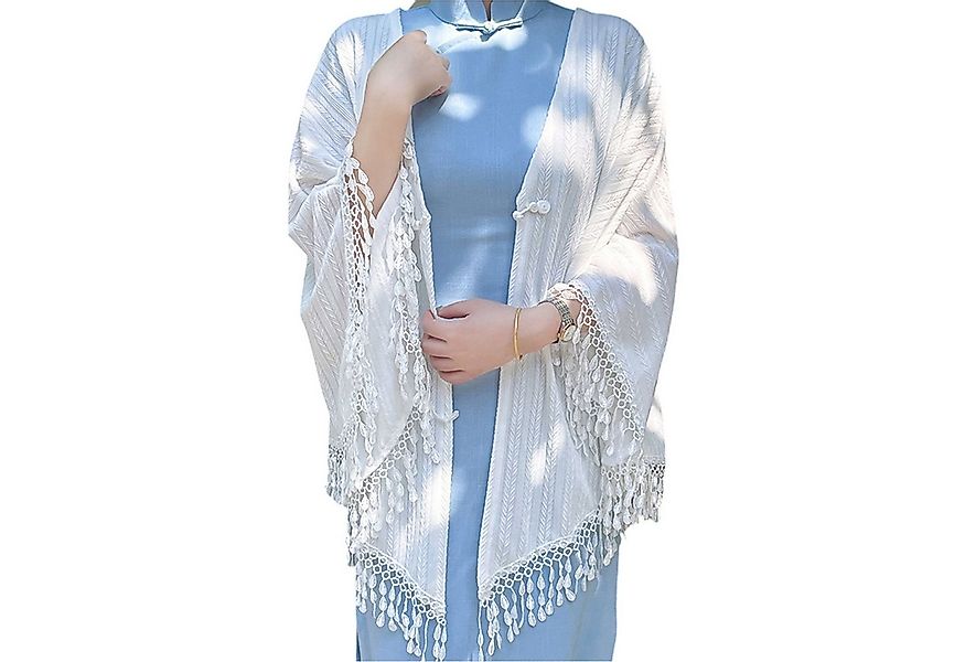 Refttenw Schal Damen Böhmen Abendkleider Weiches Cardigan Cape Poncho mit Q günstig online kaufen