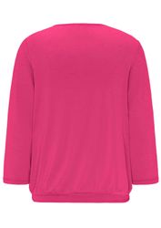 GOLDNER Kurzarmbluse Kurzgröße: Chiffon-Shirt mit 3/4-Arm, günstig online kaufen