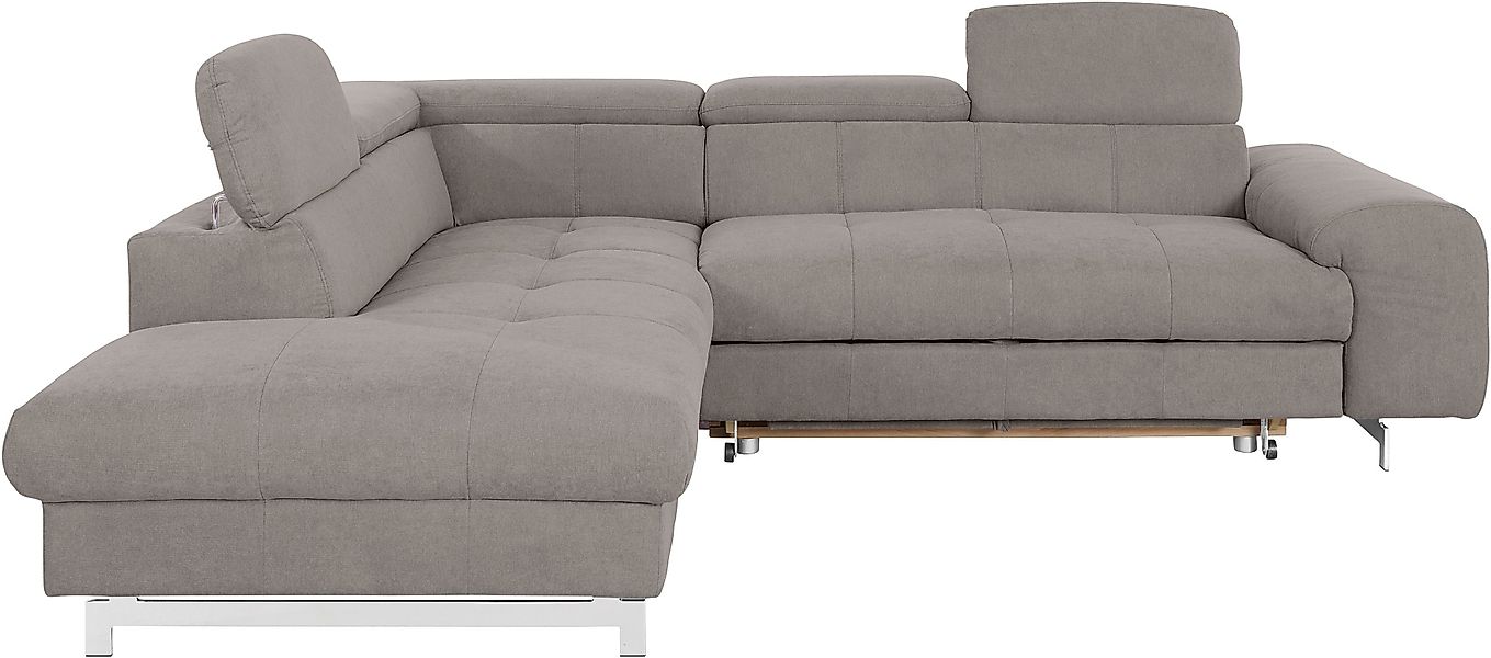 COTTA Ecksofa Chef L-Form, mit Kopfteilverstellung, günstig online kaufen