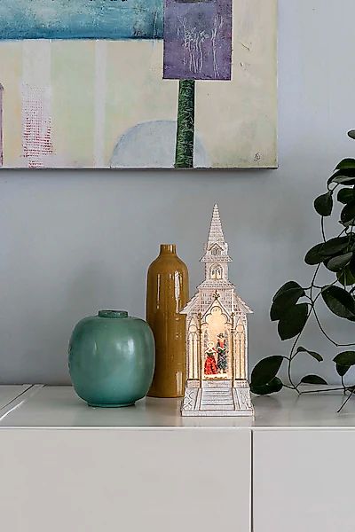 KONSTSMIDE LED Laterne »Weihnachtsdeko« LED-Modul 1 Stk. Warmweiß LED Kirch günstig online kaufen