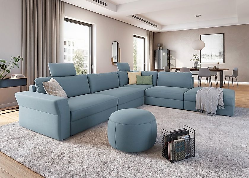 sit&more Ecksofa "Cadabra L-Form", Breite 356 cm, mit Sitztiefenverstellung günstig online kaufen