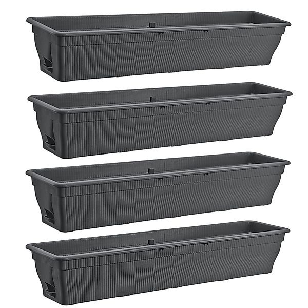 BURI Blumenkasten 4x Balkonkasten 100cm Wasserspeicher günstig online kaufen