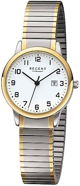 Regent Quarzuhr W0278 - 3310.09.99, Armbanduhr, Damenuhr, Datum, Flexband, günstig online kaufen