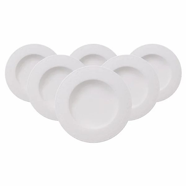 Villeroy & Boch Suppenteller »Suppenteller White Pearl ø 24,8 cm 6er Set we günstig online kaufen